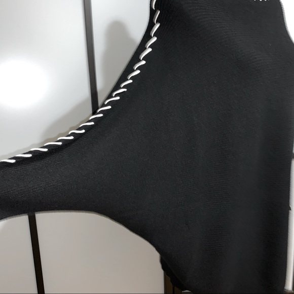 🆕M Magaschoni Lightknit Sweater w White Stitching - Picture 5 of 9